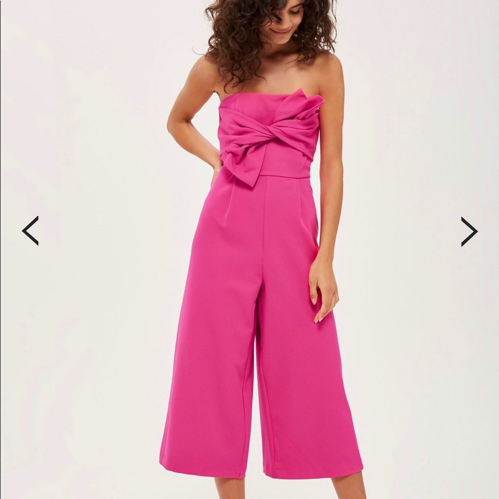 NWOT Topshop Tie Bandeau Jumpsuit